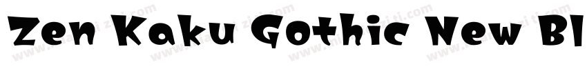 Zen Kaku Gothic New Black字体转换